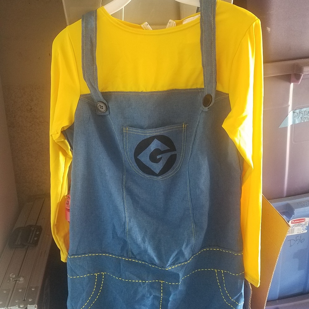 Womens minions costume dress